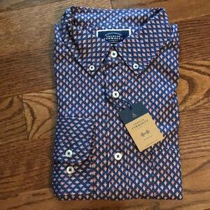 Charles Tyrwhitt Blue Classic Fit Stretch Poplin Shirt